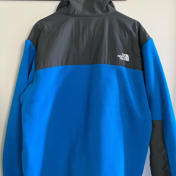 Men’s North Face Blue Gray Jacket Coat Size XL Mint Condition Fleece - Picture 2 of 8